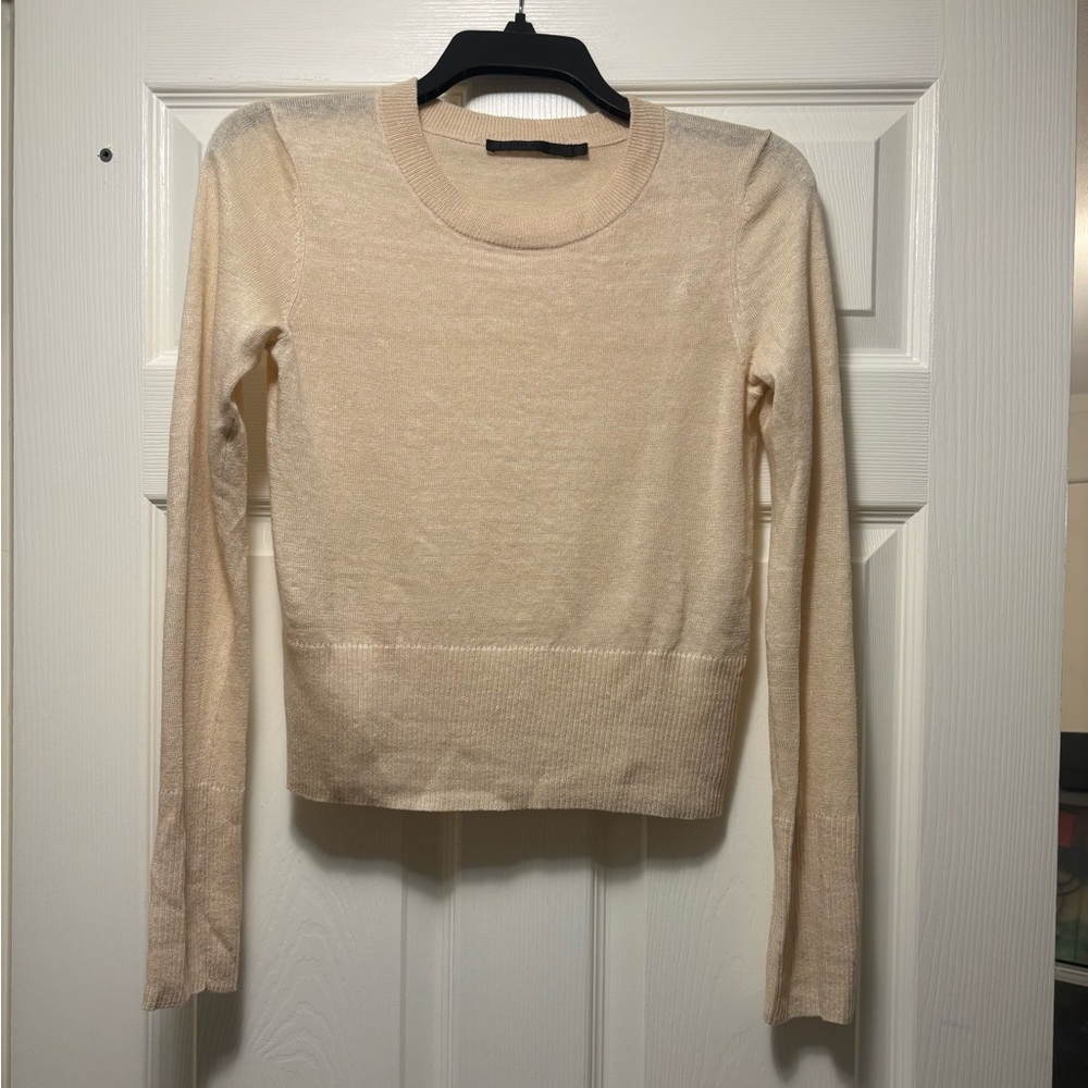 JENNI KAYNE Finley Crewneck Sweater in Cream - Picture 2 of 10